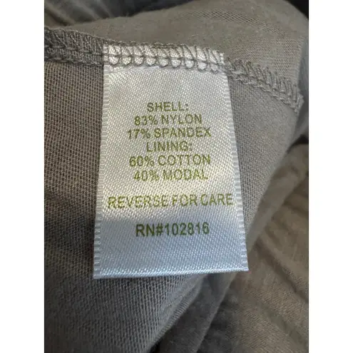 Garnet Hill Sheer Swiss Dot Midi Skirt XS in LIght Taupe/Gray