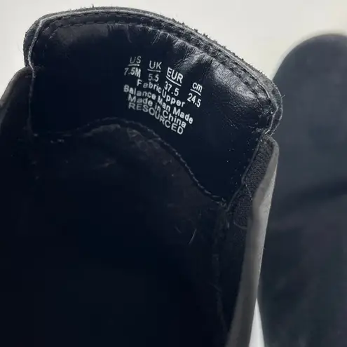 Dr. Scholl's Black Suede Foam Technology Gold Tassle Zipper Ankle Boots 7.5