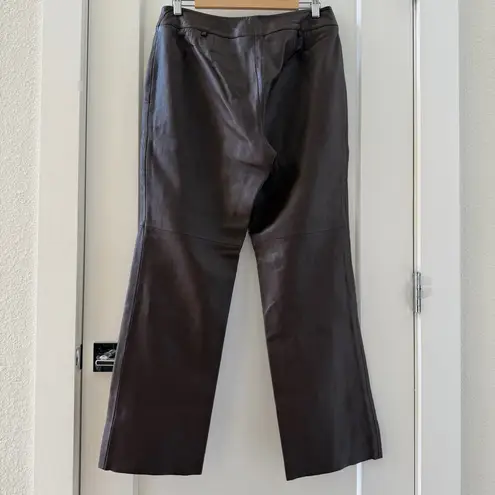 Willi Smith Collection Lambskin Leather Brown Pants Soft Womens