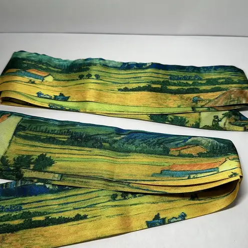 Two Van Gogh Oil Painting Thin Scarves / Hair Bands / Scarves