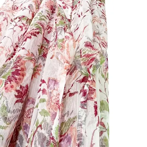 MISA Los Angeles Misa Angelina Floral Drop Waist Maxi Halter Dress Flowy Feminine Size M/L NWT