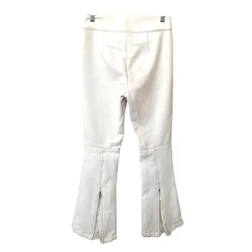 BOGNER Fleece Lined Ski Pants White Sz 8 LONG