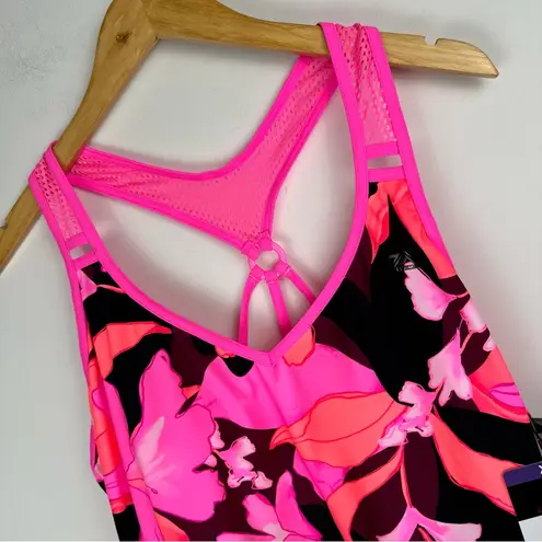 ZeroXposur NWT Womens Tankini Swim Top Sz XXL Pink Floral Print