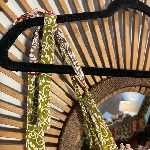 Abel the label Bohemian Multicolor Patchwork Smocked Maxi Dress with Tie Straps