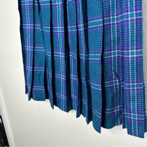 Pendleton Vintage Wool Pleated Plaid Skirt