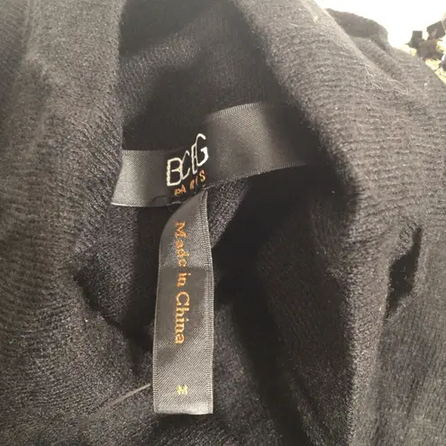 NWT BCBG Paris Black Mock Turtleneck Sweater Sz Medium