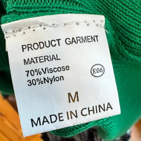 Green Cardigan dress or long top with Black Trim med like new