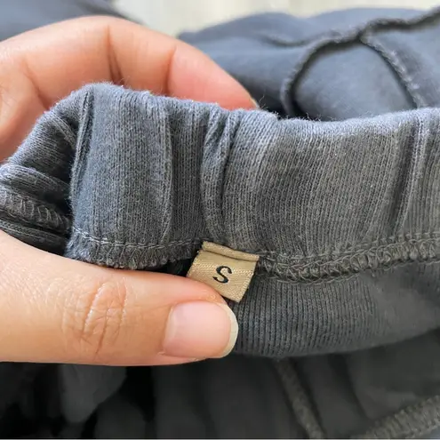 Grunge Flare Pants cotton nepal check womens Gray small witchy dark patchwork