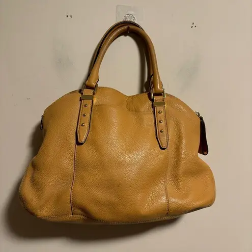 MICHAEL KORS Bowery Large Leather Shoulder Bag Tan Caramel Crossbody Strap