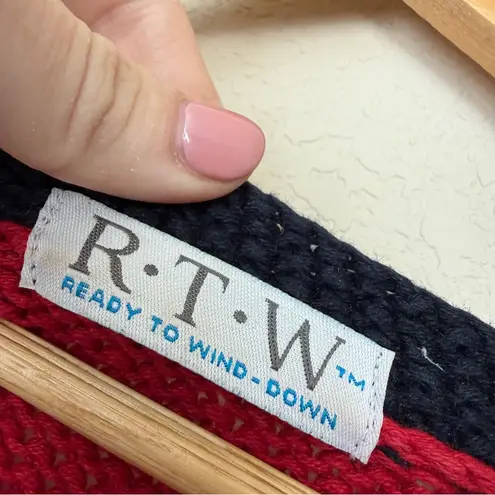 Vintage R.T.W. (Ready to Wind Down) Chunky Knit Cardigan XL – Ramie/Cotton Red