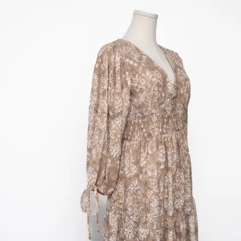 cupio V Neck Smocked Dress