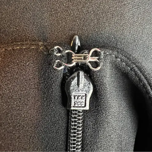 INC International Concepts Size 10 Wide Leg High Rise Dress Pants Faux Pockets Black