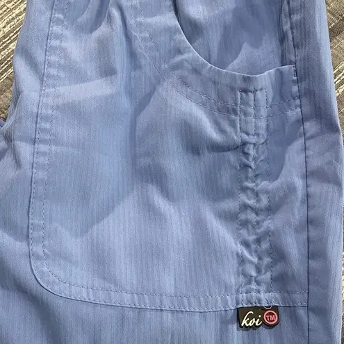 Women's Koi Blue Hospital Medical Nurse Doctor Scrub Size XXS Petite EUC #6067