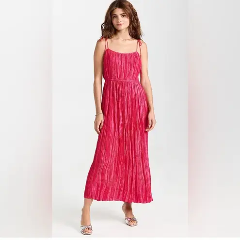 Ulla Johnson NWT Orla Crinkled Midi Dress Orchid Pink Sz 10 $650