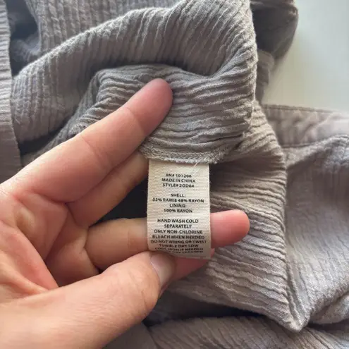 Soft Surroundings Womens Tank Top M Taupe Sleeveless Textured Layering Casual