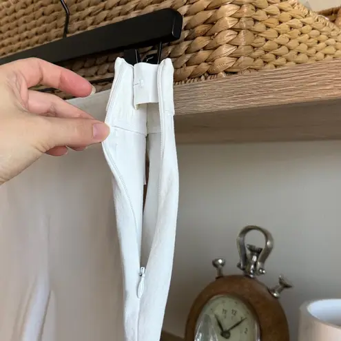 Talbots  Mid-Rise Chatham Ankle White Woven Career Dress Pant Trouser, 10P