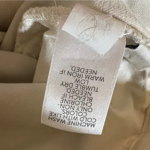 J. Jill High‑Rise Angled‑Pocket Wide‑Leg Jeans in Ivory Size 14P White