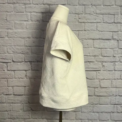 Staccato Textured Short Sleeve Top Women's Size M