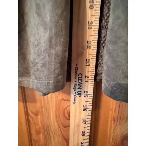 Hannah XL Velvet/Lace baby doll blouse Moss Green