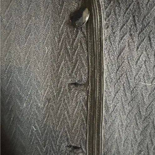 WOUNDED: Vintage 70s/80s Beaded Black Wool Jacket Size 12