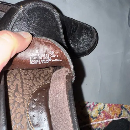 BOC Born Women's Brown Black Leather Loafers Size 8M Slip