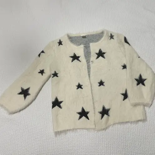 A Shappe wool star print cardigan White