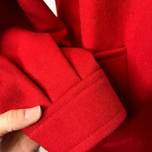 International Scene Vintage Red Wool Double Breasted Blazer Size 7/8