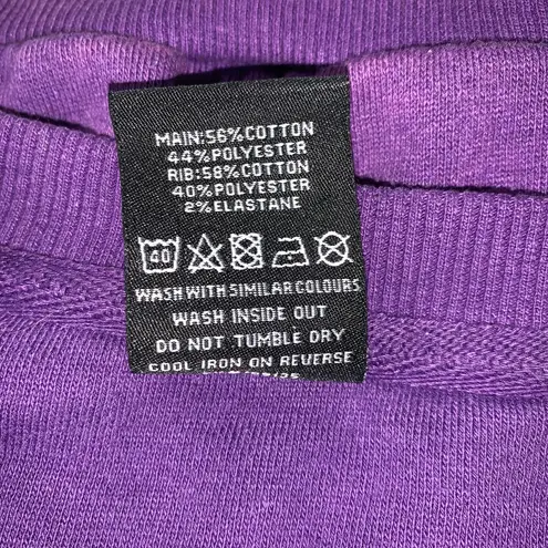 UNK NBA La Lakers Cropped Jumper Purple Womens Medium NBA Basketball Summer Sweatshirt