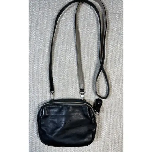 Bruno Rossi Firenze Women's Small Leather Black Crossbody Bag Made in Italy