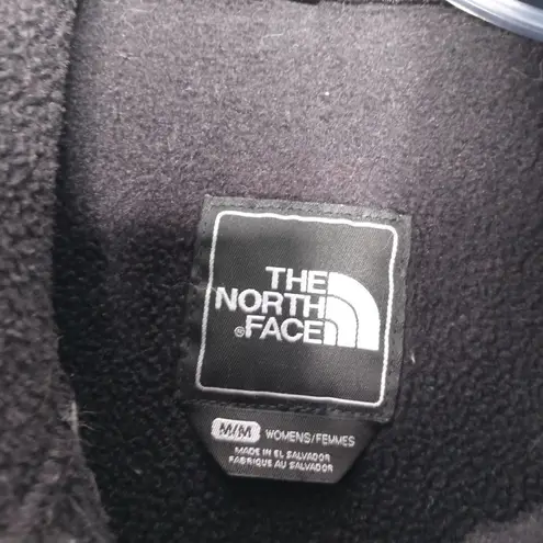 The North Face  black zip up fleece jacket