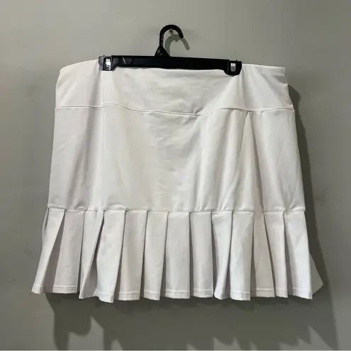 Lady Hagen NEW Womens White Pleated Skort Golf Tennis Biking Plus Size XXL