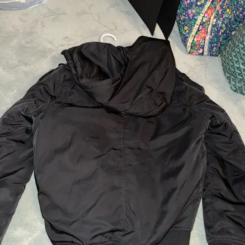 Black bomber jacket