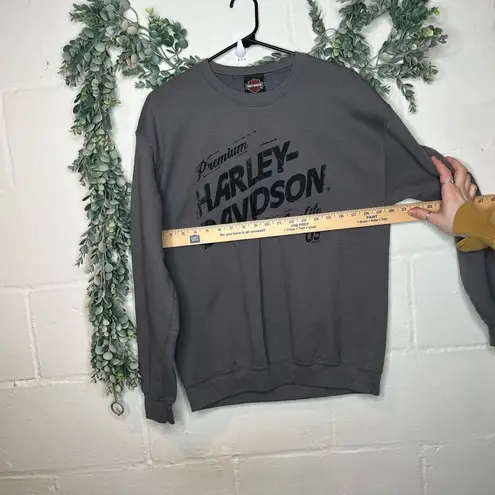 Harley Davidson | women gray crewneck pullover long sleeve Size M