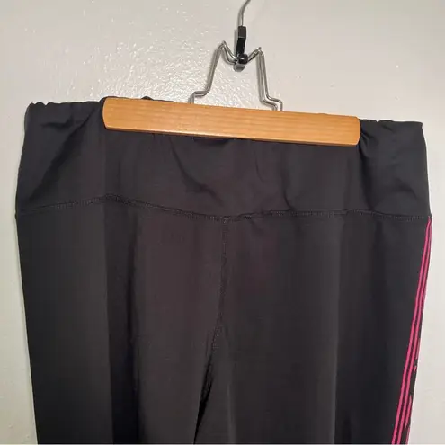 Bebe  Sport Bike Shorts Black Pink Stripe