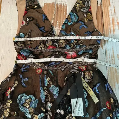 Bronx and Banco Paradise Flare Sequins Mini Formal Dress Size US 4