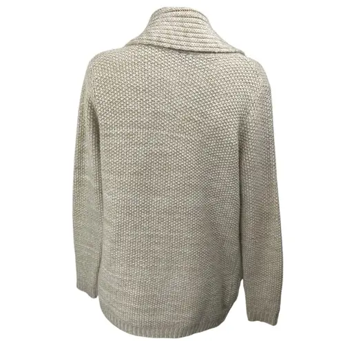 Sparkle & Fade Women's Cream Knit Long Sleeve Open Front Cardigan Sweater Top S