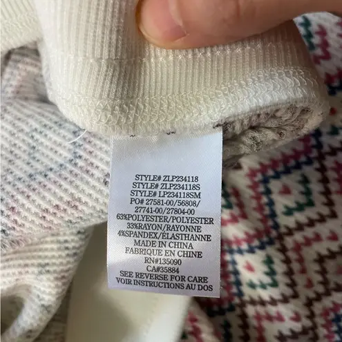 Z Supply  Twilight Fair Isle Brushed Thermal Knit Jogger Pants in Bone - Medium - Image 11