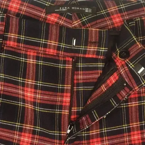 ZARA  Chino Fit Plaid Pants