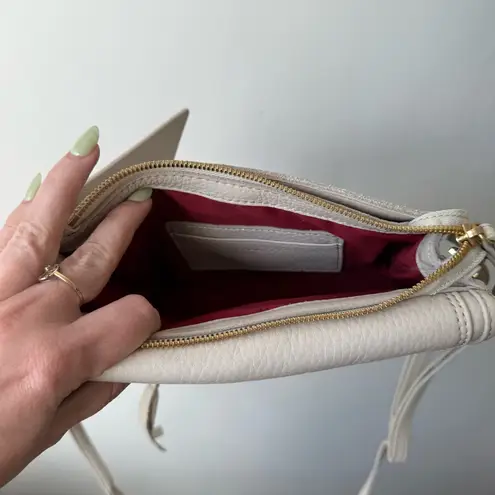 Hammitt Curtis Chateau Cream Mini Wristlet Crossbody Bag