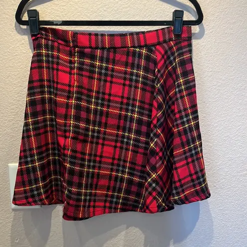 Harry Potter Gryffindor Plaid Skirt Costume Size Large Red