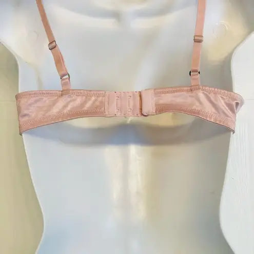 Wacoal 65781 Seductress Semi Demi Sheer Floral Embroidered Bra Size 34B Pink