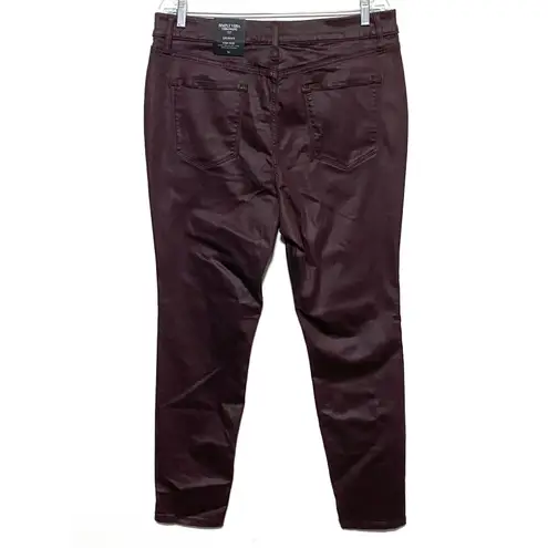 Simply Vera Wang Skinny High Rise Power Stretch Jeans 16 Glam Casual Preppy NWT Purple