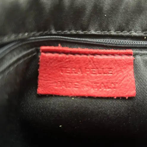 Vera Pelle NWOT Red Leather Shoulder Bag