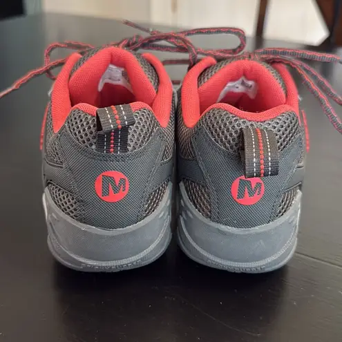 Merrell Charcoal and Crimson Trail Shoes