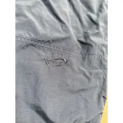 Obermeyer Women's Snow Ski Pants Black Size 8 Waterproof Nylon Outdoor