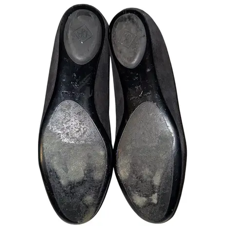 Donald J Pliner Women's Black Suede Crisscross Flats Size 8.5 N