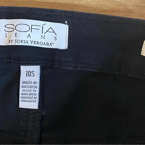 Sofia Vergara  Women’s NWT Black Melisa Jeans High Rise Flare Size 10 Short 10S