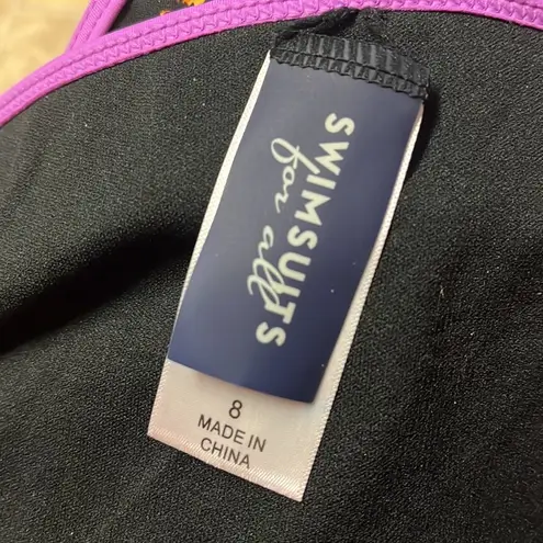 Last chance…Swimsuits For All Bikini Bottom Swimsuit Swim Floral High Waist 8 Purple - Image 3