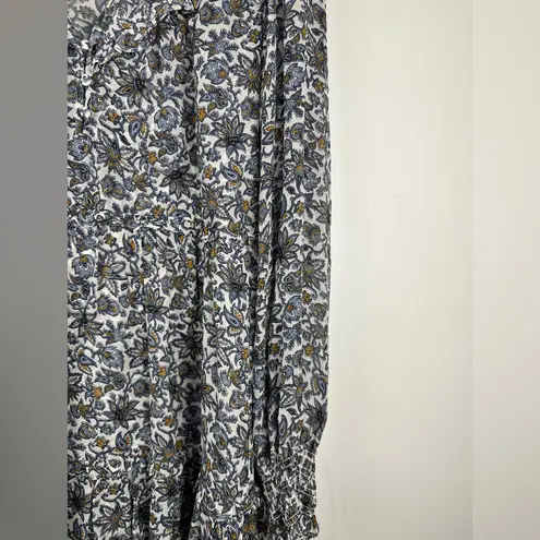 Veronica Beard Savile Printed Silk Crepe Floral Ruffle Mini Dress Women’s Sz 8