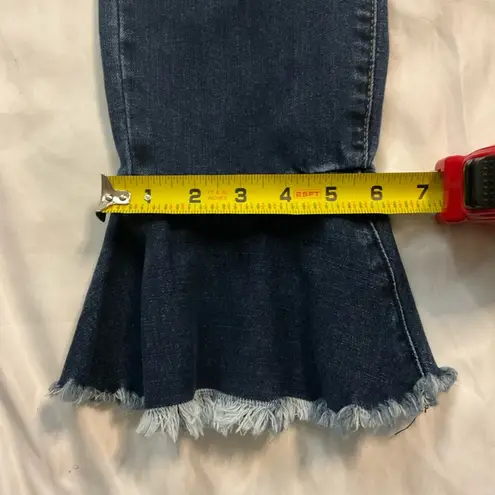 BLANK NYC  Fancy That Raw Hem Ruffle Crop Ankle Jean 27 Balletcore Coquette Girl